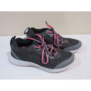 Vionic Women's Agile Fyn Black Gray Pink Athletic Running Shoes Sneaker Size 5